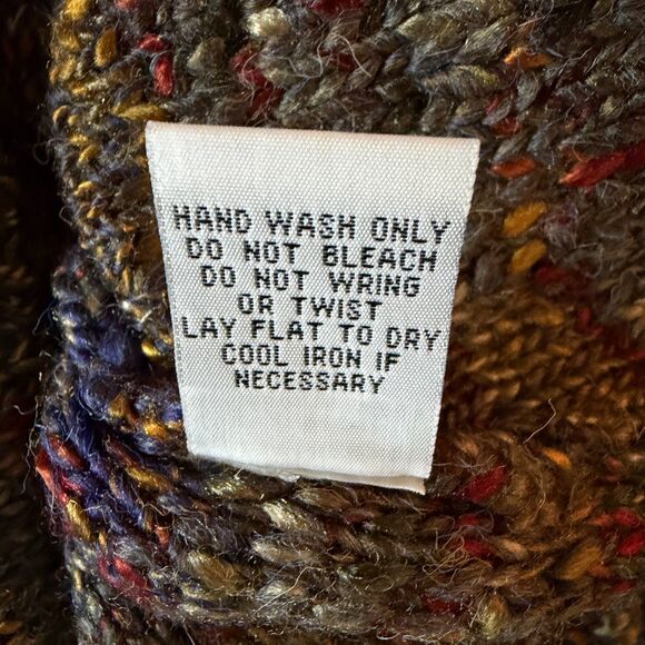 Habitat Clothes To Live In Cardigan Sweater Marled Confetti Gray L bv - Picture 8 of 8